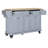 Kitchen Island With Rubber Wood Countertop-474447928