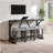 4 Pieces Dining Table Set With Power Outlet And 3 Upholstered Stools For Living Room, Dining Room, Kitchen-1536926916-1536926917