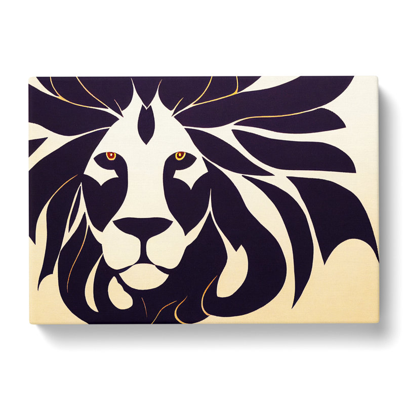 Energising Abstract Lion - Wrapped Canvas