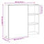 Adrianny W 52mm H Freestanding Framed Medicine Cabinet Mirror-525746882-525746880
