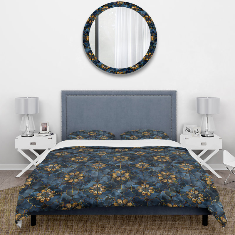 Ensemble de housse de couette Traditional, Housse de couette simple et deux taies décorative