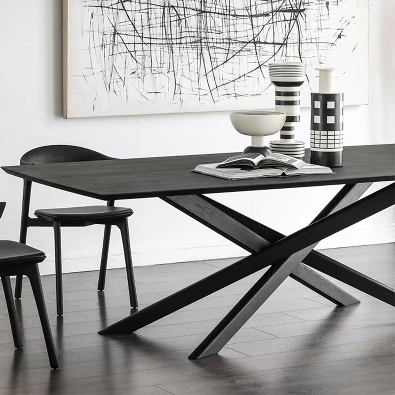 Matsue Ash Solid Wood Dining Table, 31.5" W x 78.74" L