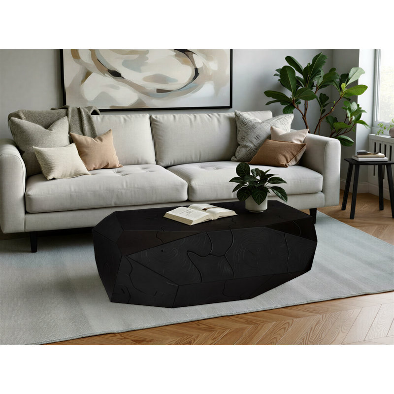 Prism Coffee Table, Natural, Black