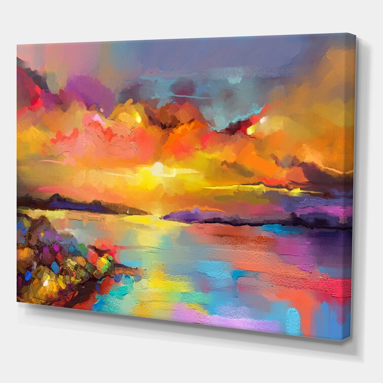 colorful sunset painting