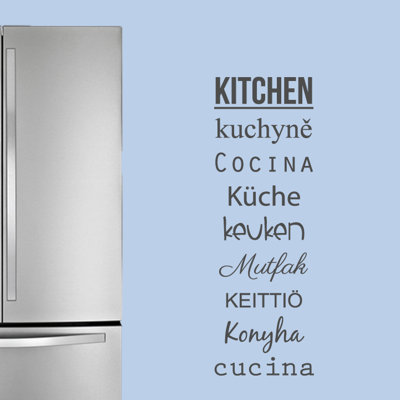 Décalcomanie murale mots pour la cuisine