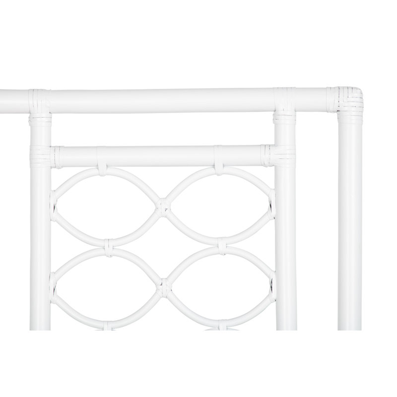 Infinity Low Profile Platform Bed, Twin, White