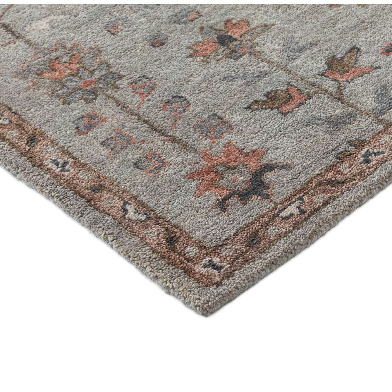Hand-Tufted Floral Wool Rug, Runner 2'6" x 8'