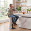 Swivel Bar Stools Modern Faux Leather Upholstered Counter Stools for Kitchen Island, Adjustable Height Stools with Footrest for Home Bar-1925932790