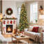 Arbre de Noël hybride 7 pi en PVC et aiguilles de pin avec 25 branches de pin