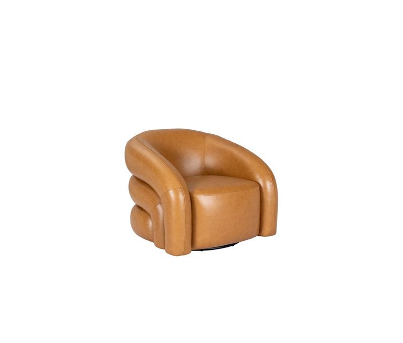 Upholstered Accent Chair, Brown