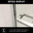 76"X48" Shower Door, Semi- Bypass Sliding, , Tempered Glass Door 48"X76", Convenient