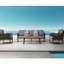  Rodeo 3 - Seater Outdoor Sofa With Gray Cushion, Aluminum Frame Polyester Rope