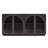 4-door Sideboard Cabinet, Black With 2 Shelves, Arched Glass Door Fronts-164130984