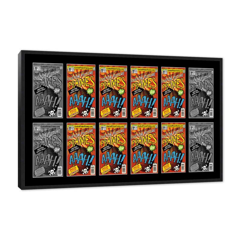 Wood Picture Frame with Mat, Black/Black, 7.75" x 10.5"