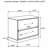 2-Drawer Nightstand With Floating Base Design