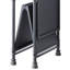 Console pliable avec 3 tablettes - Tuyau d'eau industriel en métal noir et bronze et en matériau synthétique, pliable, aucun assemblage requis