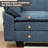 Cloud Couch Sectional With USB, Chenille, Depth 24In-1473554715