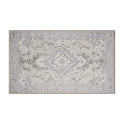 Machine Washable Beige Area Rug