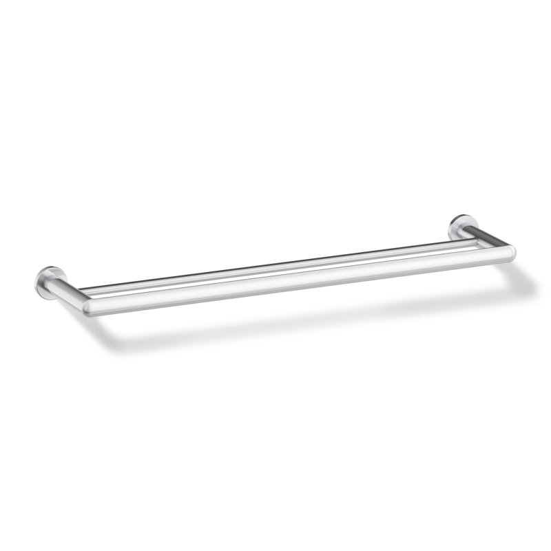 Kumin 26" Wall Mounted Towel Bar, Polished Chrome
