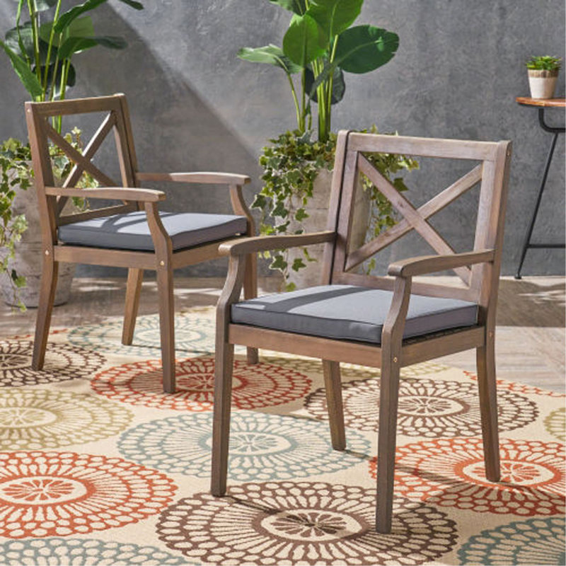 Chaise avec 2 coussins Perla