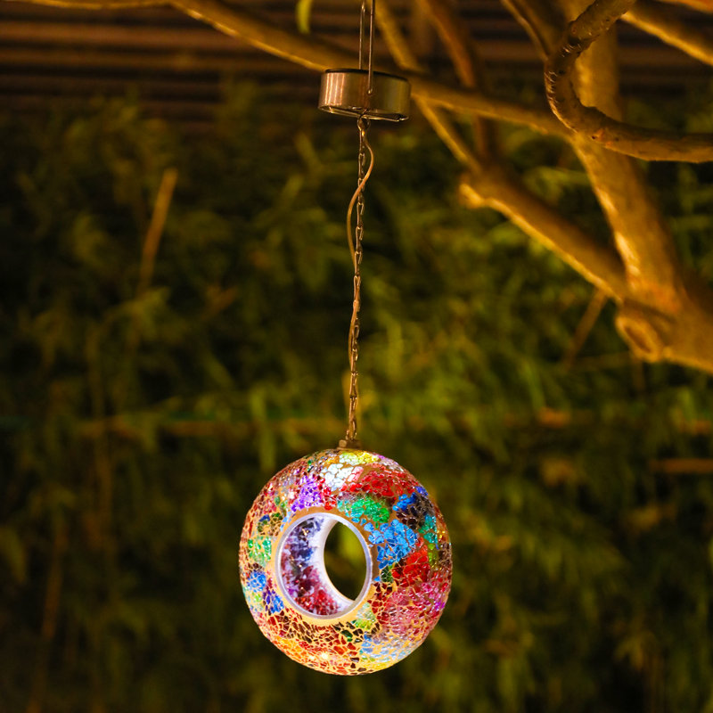 Mangeoire solaire pour jardin à oiseaux, Multi-couleur