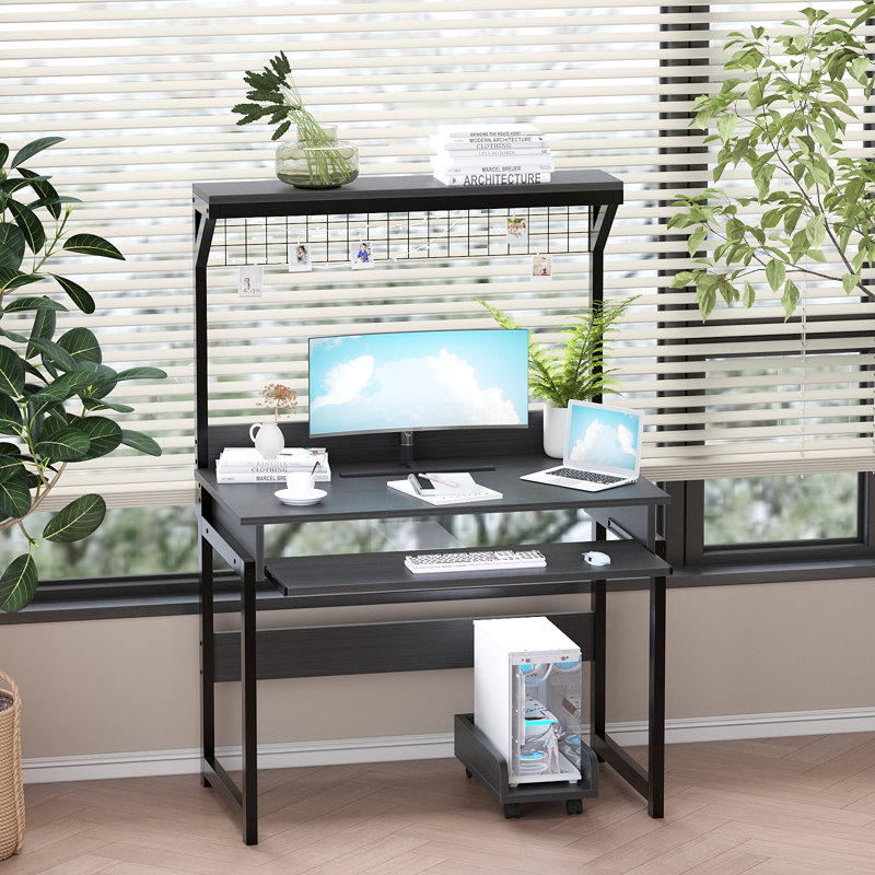 Kareshan Steel Computer Desk, Black