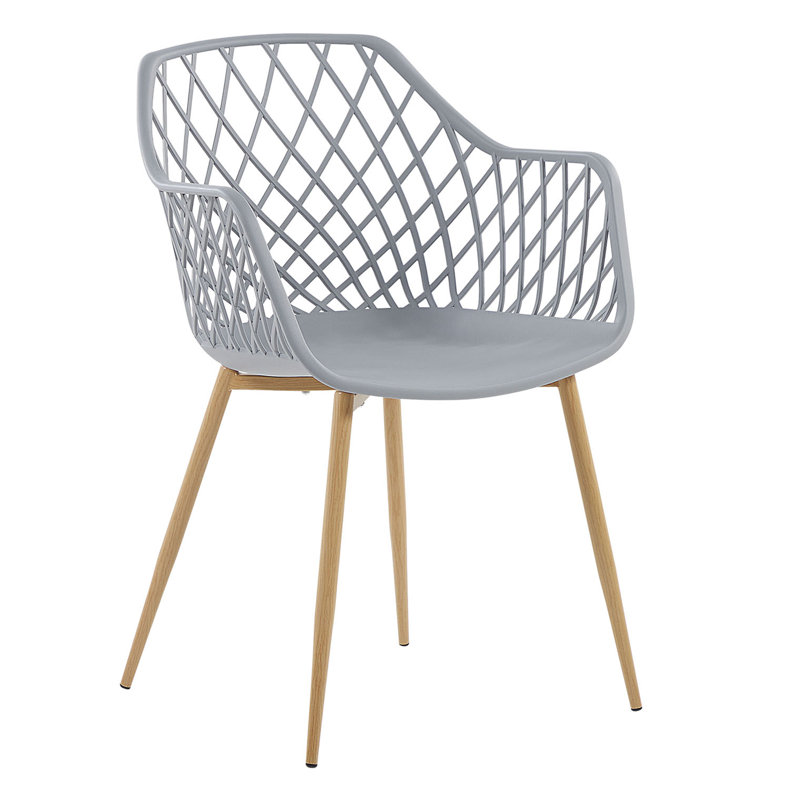 Brosh 46cm H Cross Back Armchair, Light Grey