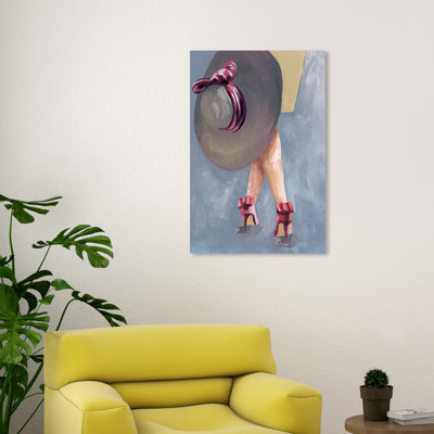 «Fashion and Glam On My Way Blue Glam», reproduction d'art sur toile
