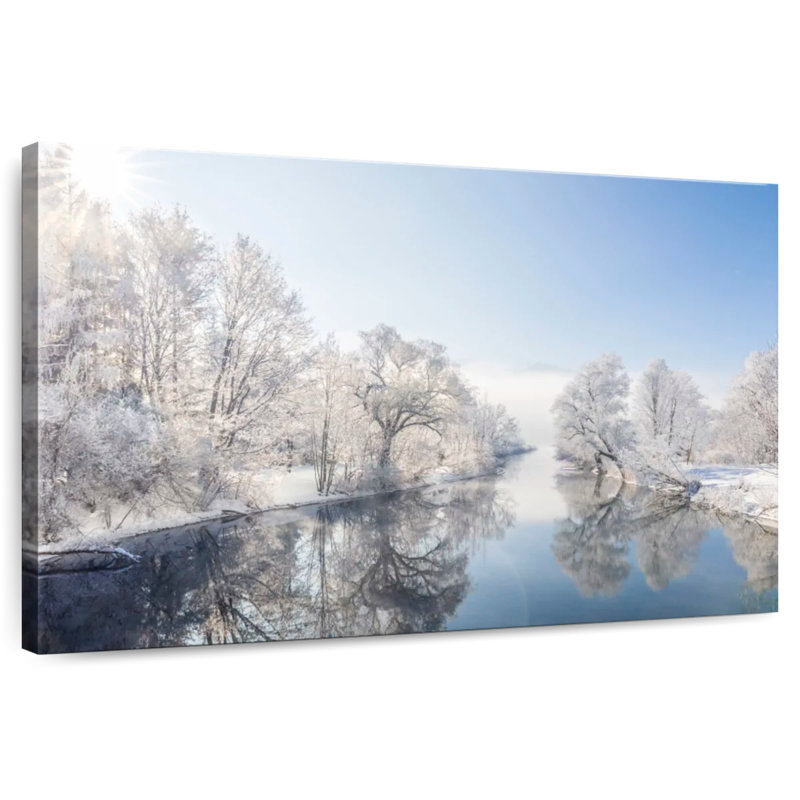 Alvord Lake Kochelsee Snow Trees, 16" H x 24" W