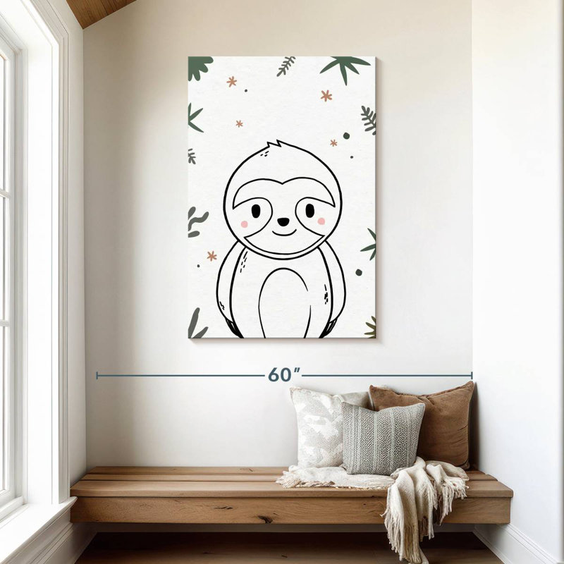 Paresseux pour chambre de bébé Ashelle, H 45 po x l 30 po