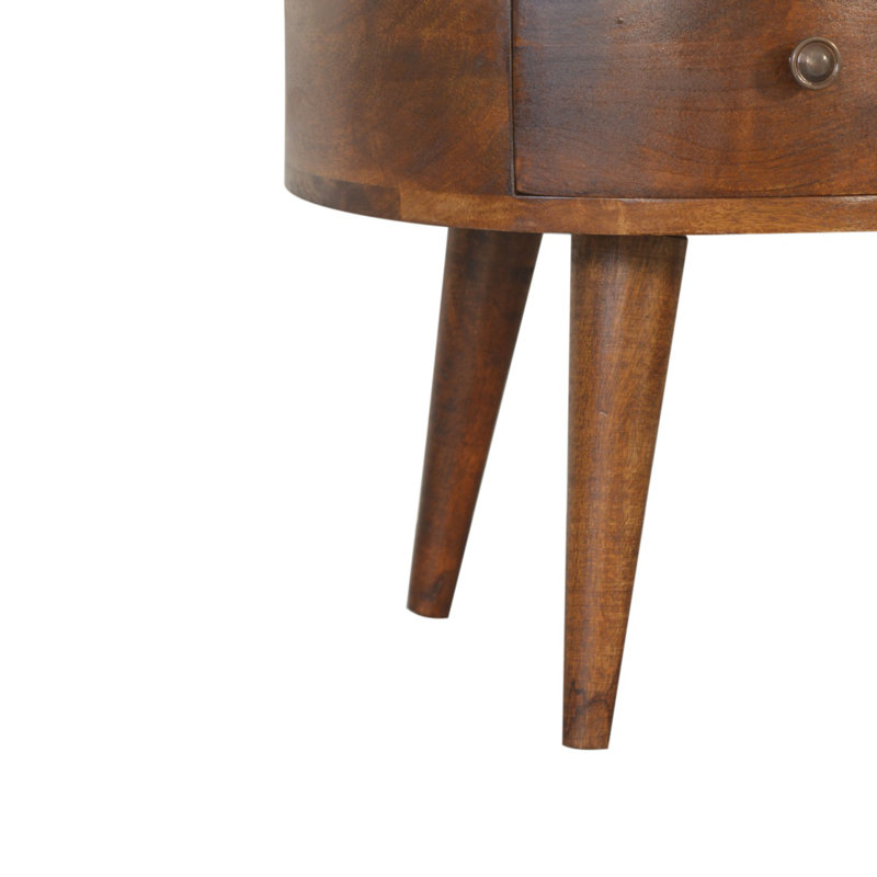Chestnut Wave Coffee Table, Brown, 15.75" H x 31.5" W x 19.7" D