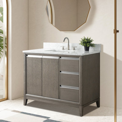 Meuble-lavabo simple 42 po avec comptoir