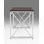 Bureau en MDF Madison / chrome Madison (sans les chaises de bureau)