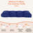 45"x16"x4" Bench Cushion,Waterproof Tufted and Slip-Resistant Comfortable Indoor/Outdoor for Furniture Seat Cushion,Blue-760482829-760482870