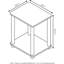 Table de bout élégante, gris chêne français / noir, paquet de 2