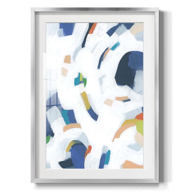 «Bright Orbit II», reproduction encadrée de qualité supérieure - prête à être accrochée, H 20 po x l 16 po, Blanc
