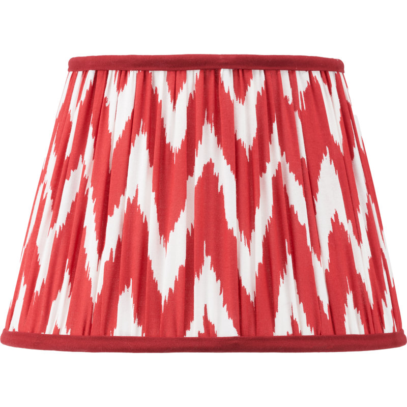 Cotton Empire Lamp Shade ( Uno ), 21" H x 30" W x 30" D, Red
