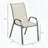 Set of 4 Stackable Outdoor Mesh Dining Chairs (Black/Beige)-415171570