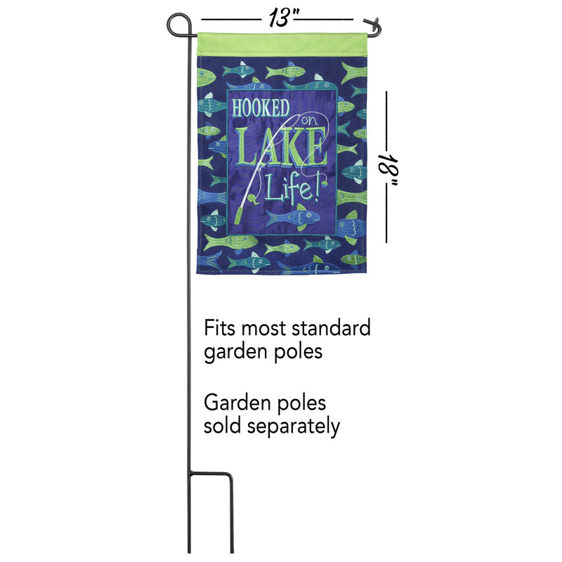Drapeau de jardin en polyester 1 pi 6 po x 1 pi Detwiler