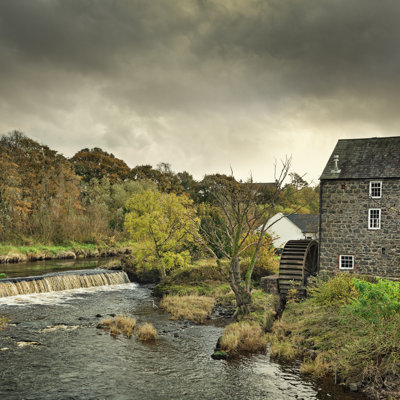 Watermill In Bushmills by Mammuth - Wrapped Canvas Print