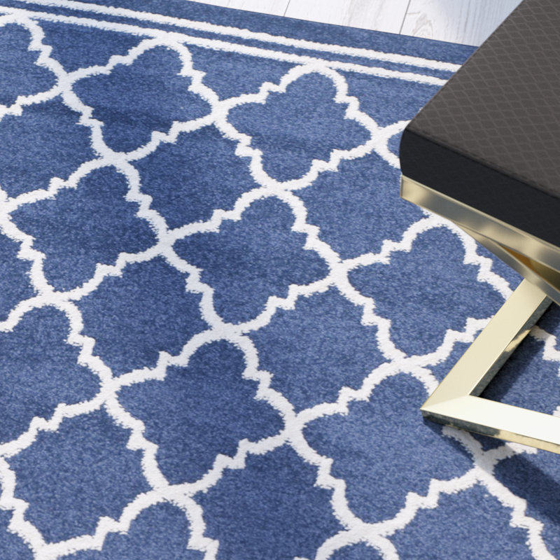 Tapis géométrique Daneya Performance, Rectangle 8 pi x 10 pi