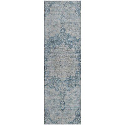 Premium Machine Washable Larock AMF1238 Global Rug