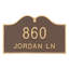 Hillsdale 2-Line Wall Address Plaque-582179251