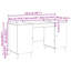  Desk With Shelf With Storage With Door Engineered Wood Furniture Set-150370190
