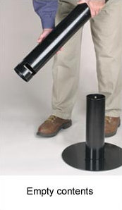 Rubbermaid Commercial Products Smoker's Post, Black