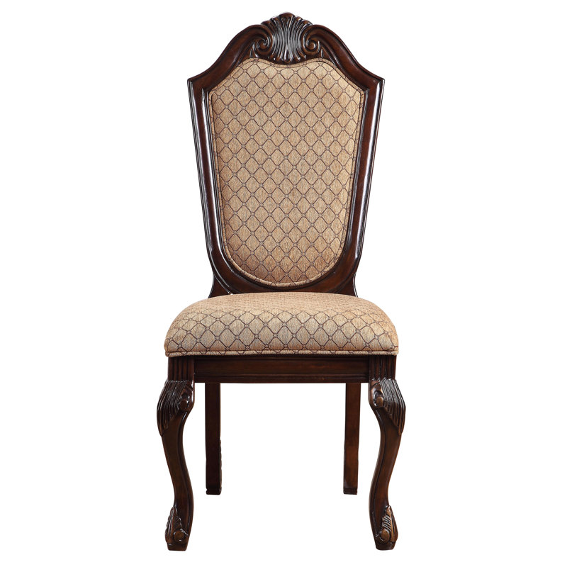 Fauteuils Amolika avec pieds Queen Anne, Espresso