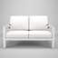 Causeuse d'extérieur en métal avec coussin Sunbrella Townsend-134727940-114247088