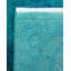Tapis bleu / vert Overdyed One-of-a-Kind 4 pi 2 po x 6 pi 1 po