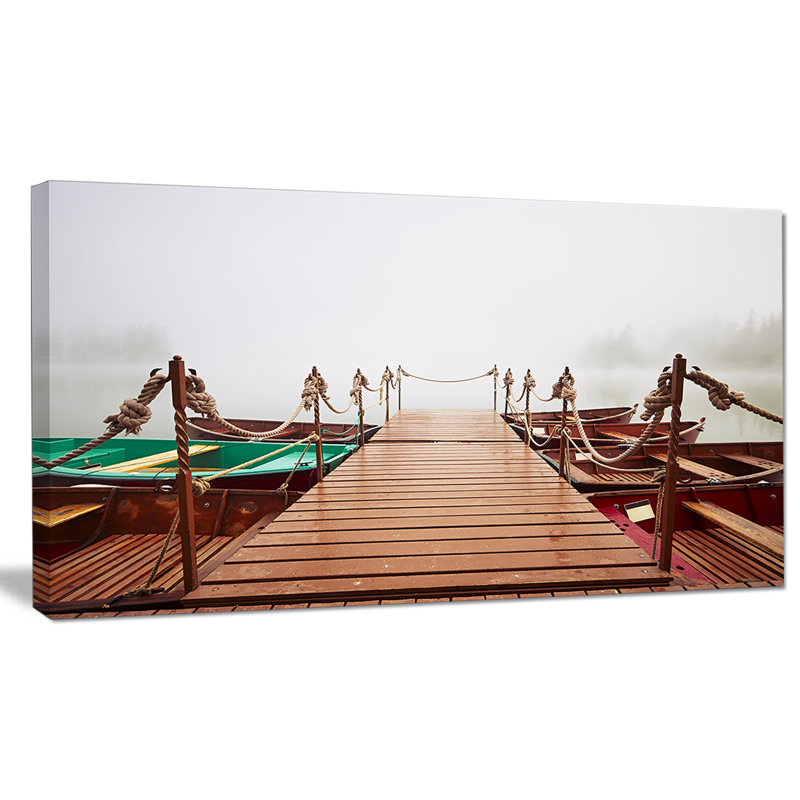 « bateau », reproduction de photo, H 16 po x l 32 po x P 1 po, Toile tendue