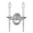 Benedetto Steel Candle Wall Light-258188804